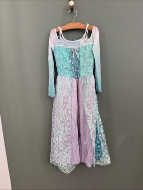 DISNEY’S FROZEN ELSA Dress Sz 8/10 Y